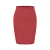 Falda midi a rayas ajustada al cuerpo estilo básico de chica picante, nueva llegada de otoño, falda recta ajustada sexy que realza la cadera