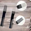 Peine de cola puntiaguda con aguja de acero y fibra de carbono para peluquería, peine de plástico resistente a altas temperaturas y antiestático, peine para maquillaje.