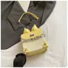 Bolsa de Mão Fashion com Laço, Bolsa Quadrada Pequena para Mulheres, Novo Modelo 2026, Estilo Coreano Simples, Bolsa de Ombro Ins, Bolsa Transversal com Corrente para Mulheres
