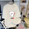 Camiseta blanca de algodón pesado de 230 g ropa de verano para mujer camiseta unisex holgada de manga corta con hombros caídos top de mujer al por mayor