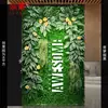 Parede de Plantas Simuladas Parede de Plantas Verdes Tridimensional Flores Artificiais Bíônicas Superfície de Parede de Fundo Paisagem Decoração de Parede Externa de Loja