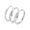 Anillo de Acero de Titanio Liso Sansheng Sansheng Dorado Simple Versátil Acero de Titanio Sin Decoloración Anillo de Pareja Gama Alta Mujer