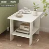 Mesa de centro nórdica mesa auxiliar para sofá de sala mueble mesa de rincón mesita de noche mesa cuadrada pequeña mesa cuadrada mesa pequeña para minidepartamento mesa auxiliar