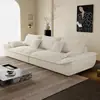 Sofá italiano minimalista de tejido técnico para sala de estar, apartamento pequeño, tres plazas moderno y simple para uso doméstico, sofá de línea recta tipo velero