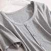 300 Jin Desgaste Feminino Emagrecimento U-Neck T-Shirt Curto Feminino Gordinha Menina Manga Curta Casual Top Coreano Elegante Base Camisa