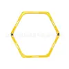 Anillo de Entrenamiento Hexagonal Plegable Doble Propósito Vallas de Entrenamiento de Fútbol Baloncesto Fútbol Entrenamiento de Juego de Pies Círculo de Agilidad Desmontable