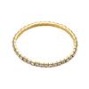 Pulseira de zircônia cravejada em fileira única e dupla, explosão transfronteiriça de celebridade da internet, moda feminina simples, corrente de tênis com diamantes completos, fabricantes em estoque, atacado
