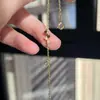 Pulsera de Plata de Ley S925 con Lazo Bañado en Oro de 18 Quilates para Mujer, Exquisita y Linda, con un Toque de Lujo para el Uso Diario, Joyería Fresca y Dulce
