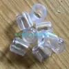 9.5MM tubo transparente funda tubo redondo funda plástico goma funda cabeza de percha de alambre funda protectora de alambre cabeza