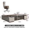 Mesa Executiva Simples, Mesa Grande para Escritório, Mobiliário de Escritório, Gabinete do Presidente, Grande Mesa Executiva Individual com Duplo Armário e Conjunto de Cadeira