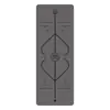 Alfombrilla de Yoga Antideslizante Absorbente de Sudor de Caucho Natural PU de Segunda Generación Mejorada, Alfombrilla Deportiva de Fitness, Procesamiento de Letras