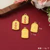 Novo Pingente de Liga Metálica Conserva Cor Fivela de Segurança Conta da Fortuna Estilo Chinês Retrô Pingente Artesanal DIY Acessórios de Joias