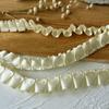 Acessórios de renda amarela feitos à mão DIY saia decorativa bainha acessórios de roupas plissado babados largura