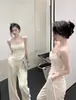 Explosiones de Dopamina de Verano Deseo Puro Spice Girls Espalda Hermosa Tirante Cinturón de Mujer Almohadilla para el Pecho Camiseta Base Hombre Algodón Chaleco Interior