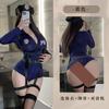Roupa Íntima Sexy de Fan Lei Mulher de Boate Motociclista Polícia Tentação Paixão cosplay Jogo de Papel Uniforme 895
