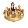 Fábrica de Origen Inflable Engrosado PVC Forma de Corona Flotador de Agua para Fiesta al Aire Libre Flotador de Agua