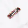 Grampo de Cabelo Estilo Coreano Celebridade da Internet Acessórios de Cabelo Grampo de Cabelo com Strass Colorido Franja Grampo de Um Caractere Grampo Lateral Gota d'Água Quadrado BB Clip Acessório de Cabeça para Mulheres