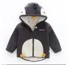 Conjunto de Jaqueta Acolchoada de Algodão em Formato F para Crianças, Jaqueta Acolchoada de Algodão com Zíper de Inverno