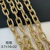 Nueva forma de corte flor cortada cadena de aluminio hecha a mano para bolso cruzado diy cadena para cinturón cadena para ropa accesorios de cadena venta al por mayor