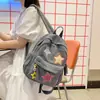 Mochila Versátil com Estampa de Estrelas, Bolsa Escolar Grande para Estudantes, Bolsa Casual Leve para Alunos do Ensino Fundamental e Médio, Universitários, Redutora de Peso e Protetora da Coluna