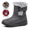 Botas de Nieve Altas de Gran Tamaño Transfronterizas Populares en Temu de Terciopelo Engrosado Zapatos de Algodón para Hombres y Mujeres, Botas de Algodón Cálidas de Invierno para Mujeres