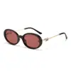 2026 Nuevas Gafas de Sol de Moda con Montura Completa Ovaladas Transfronterizas Templo Retro Europeo y Americano Simple con Forma de Corazón Gafas de Sol de Moda para Mujer