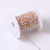 Cadena de cobre con perlas hecha a mano, accesorios para el cabello, pendientes, cadena de cuentas, borla, accesorios antiguos para el cabello