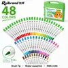 Marcadores acrílicos de grado alimenticio con puntas suaves, juego de 24 colores, juego de bolígrafos acrílicos portátil, marcadores acrílicos para estudiantes, venta al por mayor de fábrica