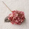Hortensia de un solo tallo en colores otoñales retro con fruto, flor artificial HD, adecuada para decoración del hogar, bodas y estudios.