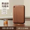 Tabla de cortar cuadrada con agujeros redondos para uso doméstico de madera wengué, tabla para frutas, tabla antibacterial de madera maciza estilo japonés, tabla de cortar para cocina