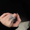 Diseño de Nicho Lujo Accesible Gama Alta Líquido Abierto Mariposa Popular Mismo Estilo Anillo Chicas ins Estilo Frío Dedo Índice