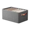 Caja de almacenamiento de ropa cesta de almacenamiento de tela engrosada almacenamiento de ropa pantalones caja de almacenamiento dormitorio hogar armario caja de almacenamiento