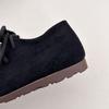 Soporte Personalizado Transfronterizo Antideslizante Suela Suave Acolchado de Terciopelo Zapatos Birkenstock para Mujer Moda de Celebridad de Internet Zapatos de Canguro para Mujer Zapatos de Algodón Perezoso