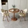 Mesas e Cadeiras Simples e Casuais para Recepção e Negociação de Apartamento Pequeno, Mesa Redonda Pequena para Balcão de Loja de Chá de Leite e Café, Mesas e Cadeiras de Lazer para Varanda