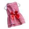Gran Venta Falda para Perro Vestido con Lazo Vestido de Boda Primavera Verano Otoño Nuevo a Cuadros Ropa para Mascota Perro Gato Rayado Pomerania