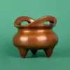 Quemador de Incienso Estilo Antiguo Ojo de Fénix Chino con Acabado de Cobre para Decoración del Hogar, Sala de Té u Oficina