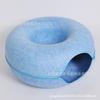 Quatro estações disponíveis feltro ninho de gato donut túnel de gato ninho de animal de estimação ninho de animal de estimação resistente ao desgaste brinquedo de gato macio