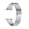 Adequado para Apple Watch Padrão Escama de Peixe Metal Iwatch 5678S9 Geração Se Pulseira de Relógio de Aço Inoxidável