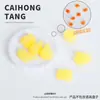 Juego de Cubo Familiar de Pollo Frito Brillante en la Oscuridad 3D Juguete de Comida para Jugar Papas Fritas Muslos de Pollo Frito Alitas de Pollo Pequeños Adornos Accesorios