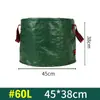 Bolsa para Hojas Impermeable Gran Capacidad Bolsa de Almacenamiento para Jardín Patio Exterior Plegable Hojas Caídas Maleza Bolsa de Recolección de Desechos Hortícolas
