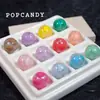Listras Circenses Coração Coração Glitter DIY Colar Pulseira Brincos Joias Retrô Colorido Infantil Feito à Mão Contas Feitas à Mão