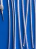 Alambre de amarre plano negro 5-50CM Alambre de hierro recubierto de plástico Amarre de cable de alimentación blanco Correa de amarre de alambre transparente