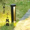 Lámpara de césped exterior impermeable césped farol de calle pequeño jardín decoración de paisaje suelo barro redondo aluminio lámparas de iluminación