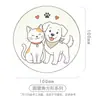 Posavasos de cerámica con temática de mascotas, resistentes al calor y a las quemaduras, con diseños de gato, Shiba Inu y Bichón Frisé, decoración creativa para el hogar y opciones de venta al por mayor