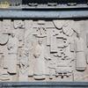 Relieve de piedra paisaje flores y plantas escultura china plaza del campus mármol mármol blanco suelo relieve de arenisca