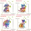 Amazon Día de San Valentín Serie Animales Coloridos Llavero Acrílico Accesorios para Espejo Retrovisor de Coche Mochila Colgante Pequeño