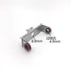 Resorte de Torre de Máquina con Asa para la Oreja Agujero Redondo Grande Guía de Hilo de Tensión Guía de Hilo de Tejer Rueda de Tensión Pinza para Hilo de Alambre de 6 MM
