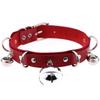 Pp Desejo Puro Borboleta Vermelha Nicho Gótico Colar Ins Studded Aço Inoxidável Bondage Gargantilha Gola