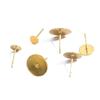 AliExpress Acero Inoxidable Cabeza Plana Aguja Aguja de Cabeza Plana Accesorios para Pins de Oreja DIY Aretes Hechos a Mano Material de Joyería