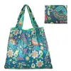Bolsa de Compras Plegable de Gran Capacidad Estilo Japonés y Coreano 190t, Bolsa Plegable Ecológica, Bolsa de Tote Portátil Creativa Estampada Sin Fondo ni Laterales